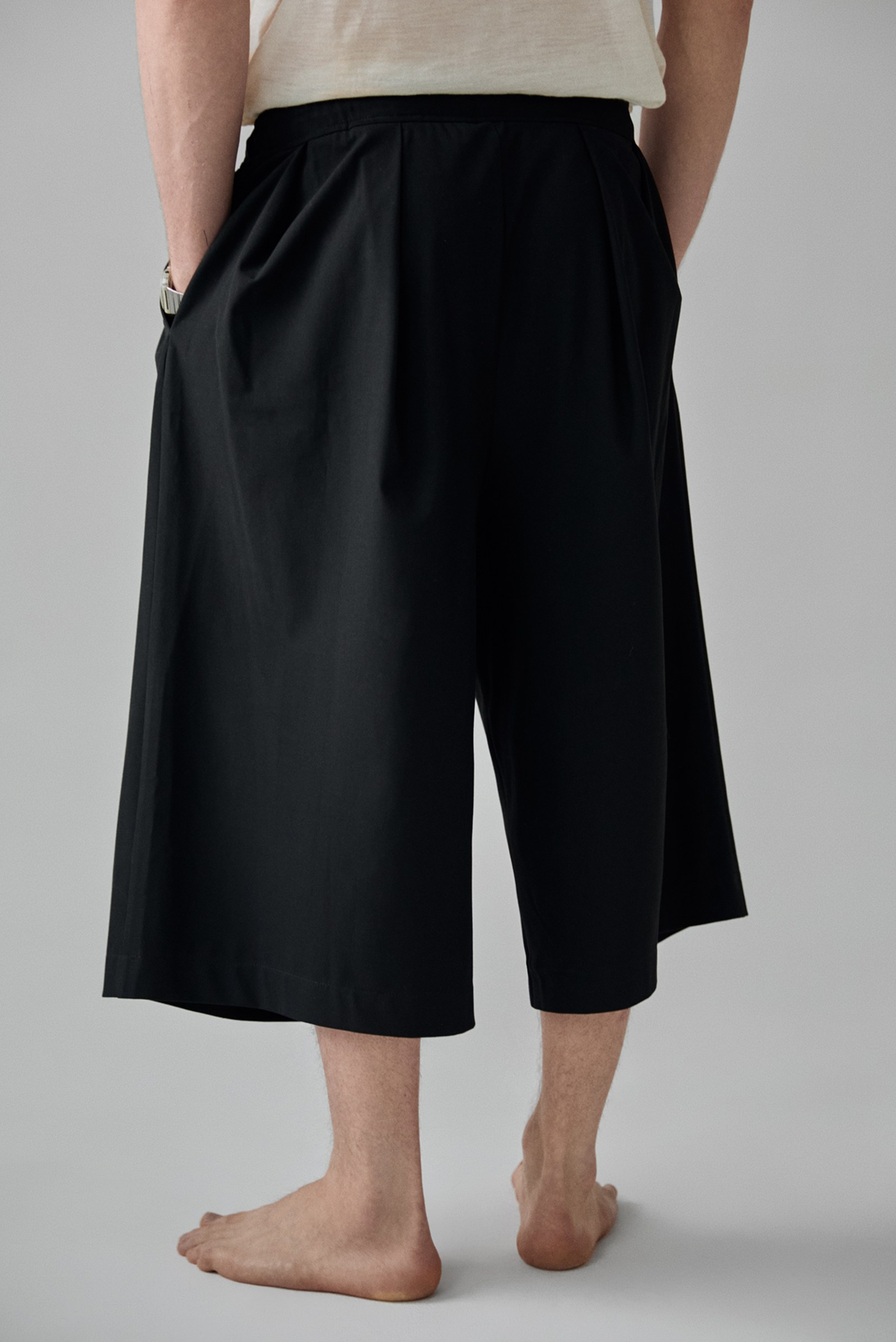 Patternalism pattern #0201 men shorts  – back view, male model
