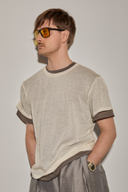 2 men t-shirts side view – Patternalism sewing pattern #0203