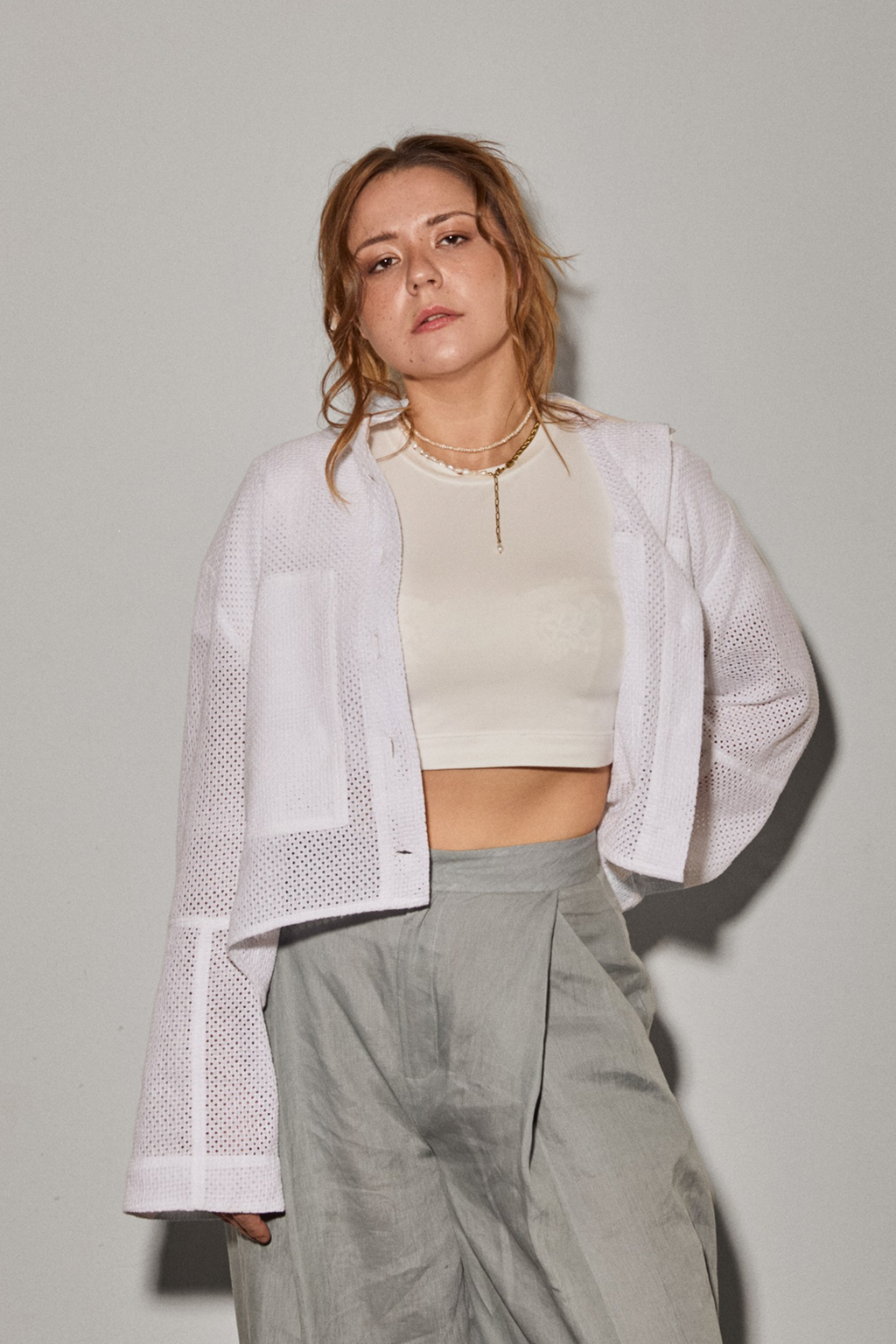 Unbuttoned crop shirt – Patternalism sewing pattern #0205