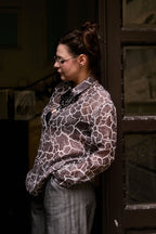 Side view of women shirt from Patternalism sewing pattern #0106
